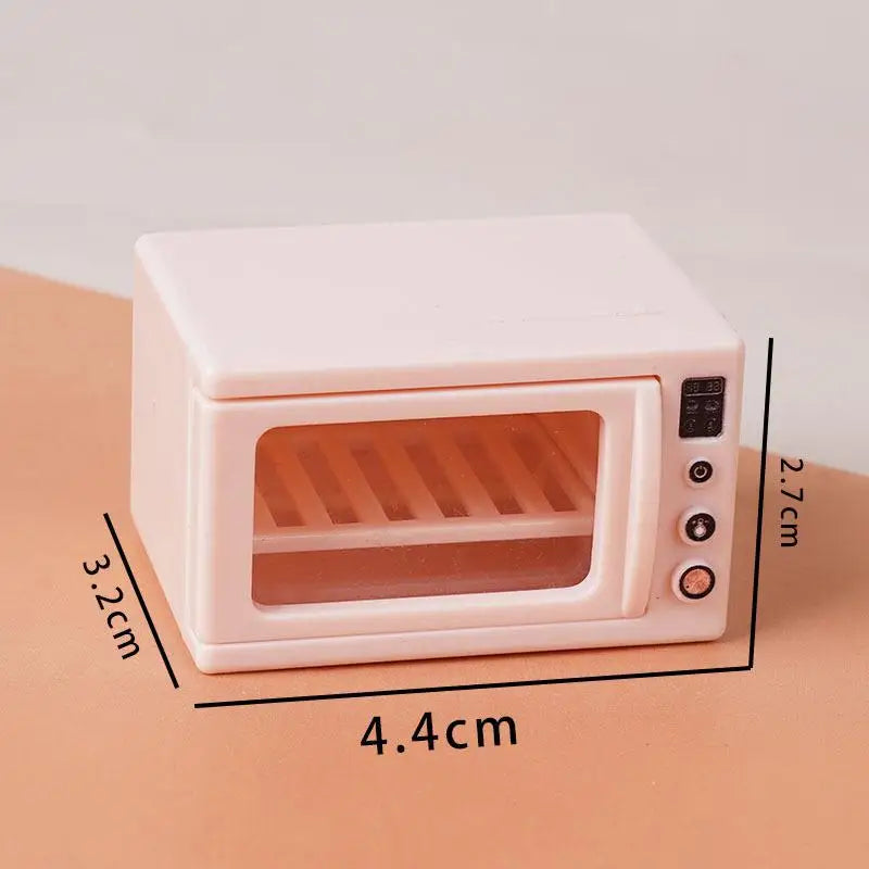 ▶1/12 Dollhouse Simulation Miniature Kitchen Appliances Model Dollhouse Air Fryer Beverage Machine Oven Rice Cooker Ornaments Zpaxo A1