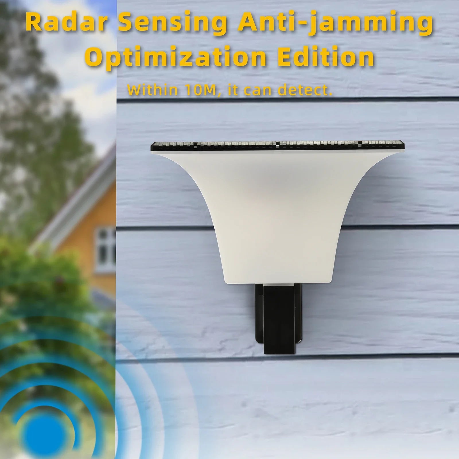 Solar Wall LED Lights Radar Sensor Outdoor Waterproof Stigma Light Zpaxo