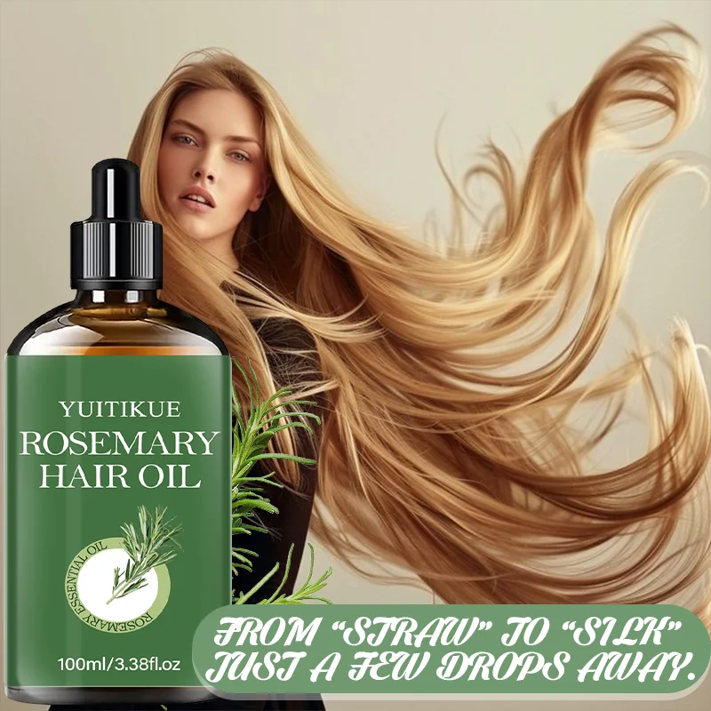 YUITIKUE Rosemary Essential Hair Oil | Deep Moisture & Shine Rosemary Hair Oil Zpaxo