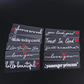 10-Pack Waterproof Religious Text Car & Motorcycle Stickers
