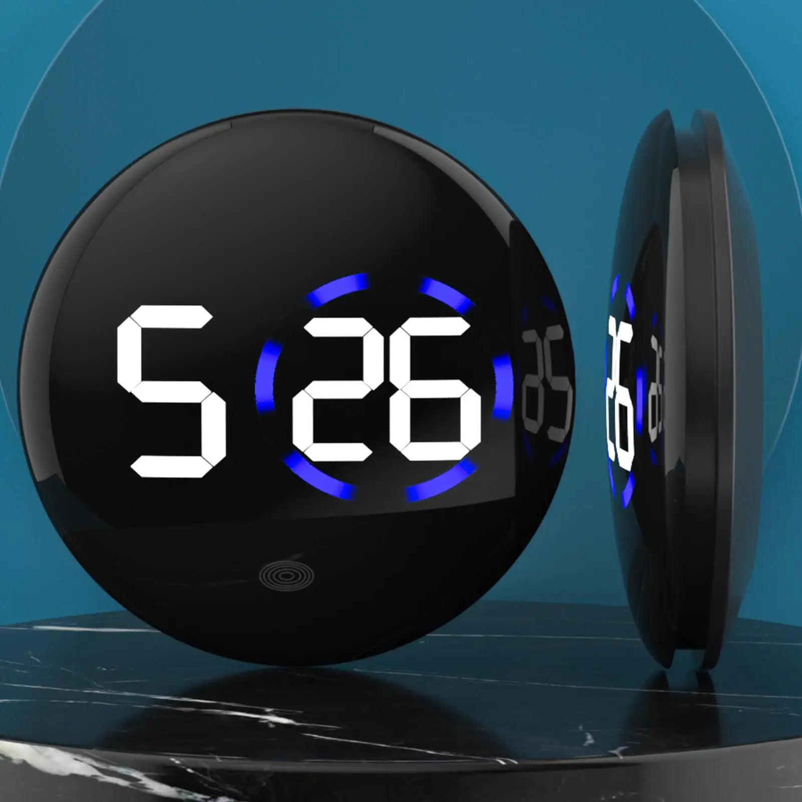 Stick on Clock for Car Dashboard Digital Display Cooking Timer Waterproof Stick on Car Clock Truck Dashboard Air Vent Truck Zpaxo Default Title