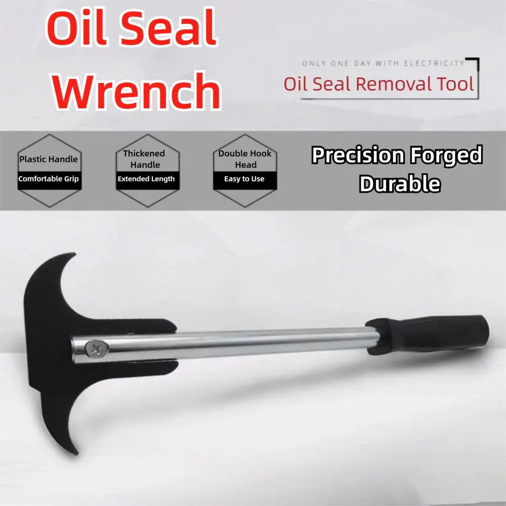 Double Hooks Oil Seal Extractor Practical Rust-proof Oil Seal Wrench Puller Universal Car Repair Hand Wrench Zpaxo