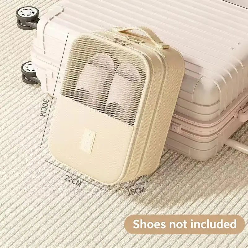 M1Pcs Travel Shoe Bag Storage Washed Diagonal Breathable Mesh Zpaxo A2