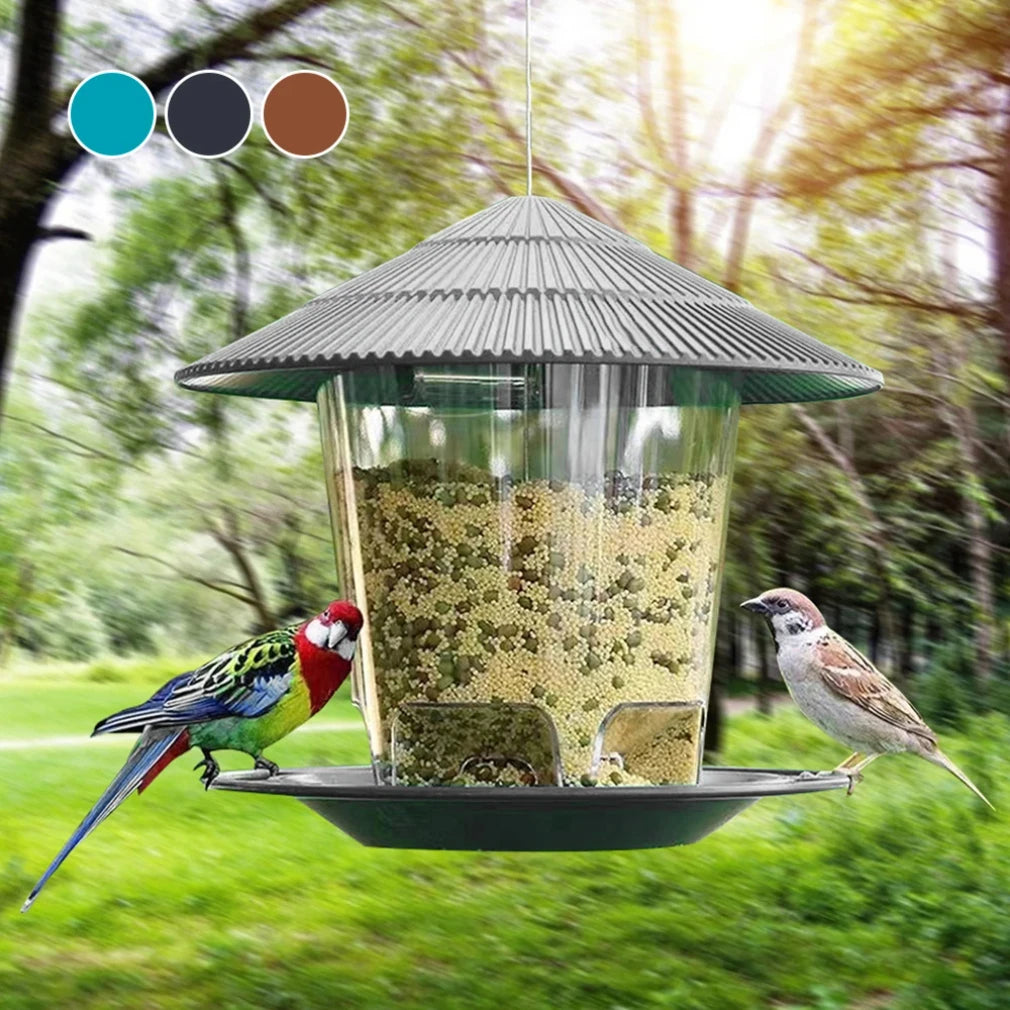 Bird Feeder Automatic Foot Feeding Tool Outdoor Bird Feeder Hanging Nut Feeding Multiple Hole Dispenser Holder Food Container Zpaxo