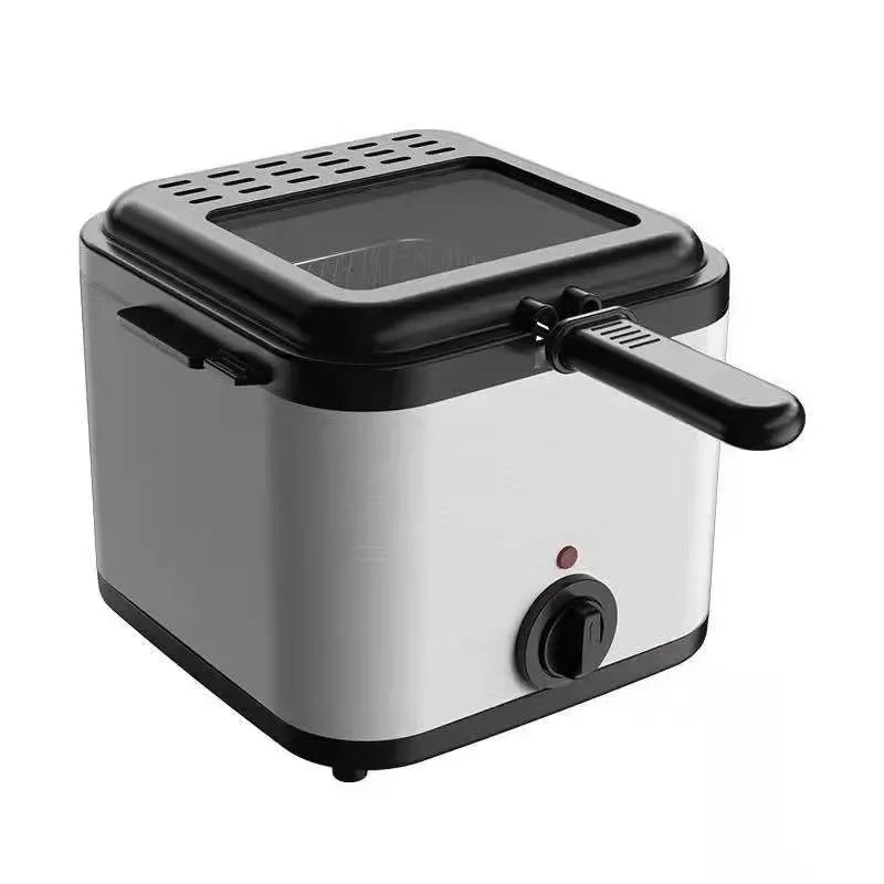 2.5L Electric deep fryers Oil Oven Stainless Steel Small Oil fryer chicken French Fries Frying Machine Heating Cooker deep fryer Zpaxo Other 2.5L EU