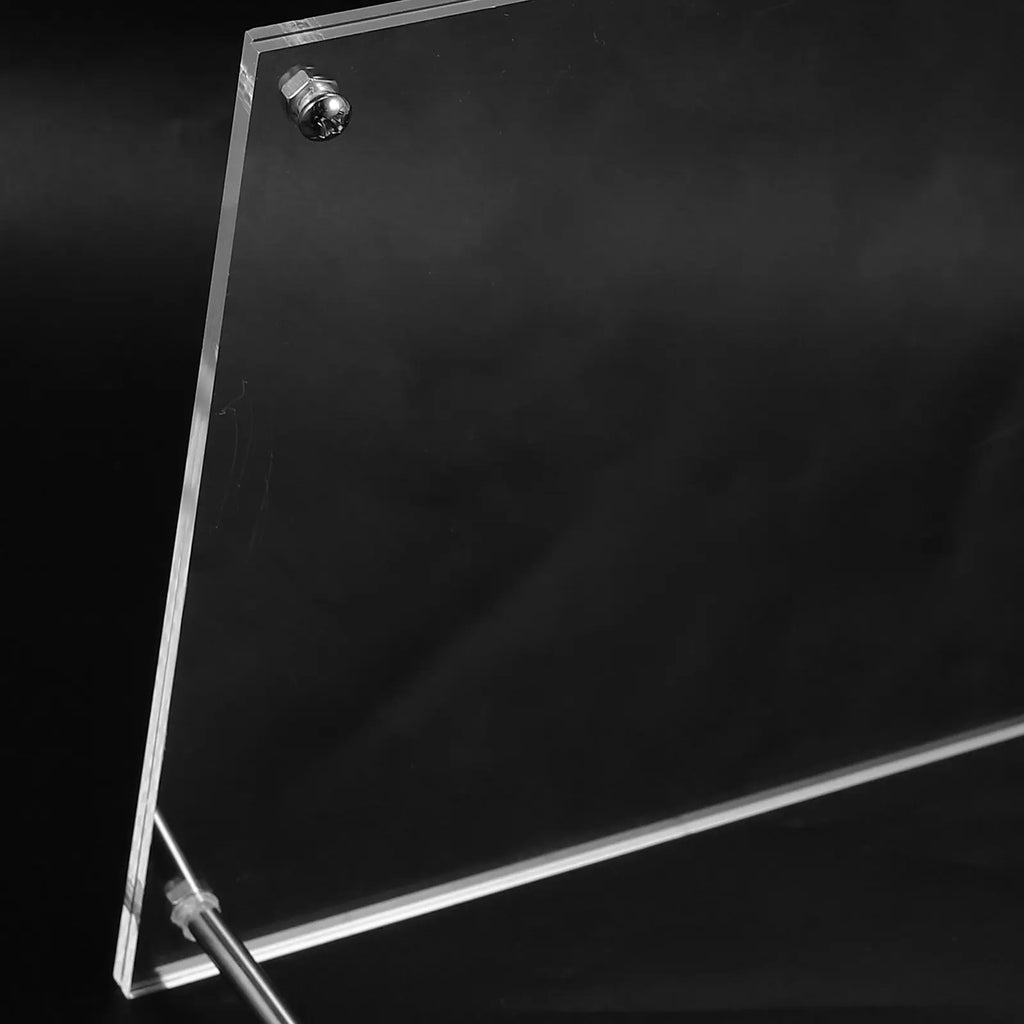 Frameless Acrylic Photo Frame Clear Freestanding Desktop Picture