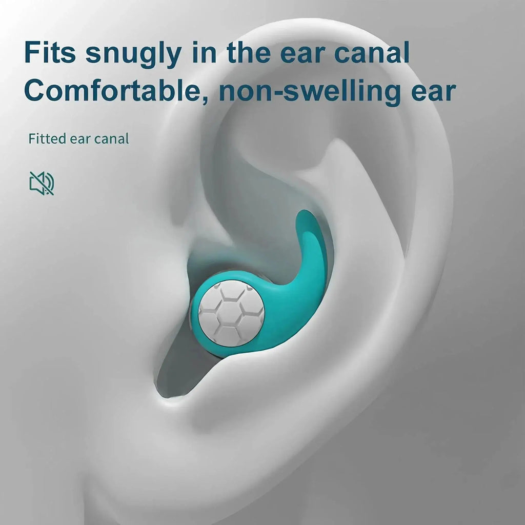 1Pair Sleep Noise Reduction Earplug Soft Silicone Ear Muffs Protection Travel Reusable Swimming Waterproof Nano Silica Ear Plugs Zpaxo
