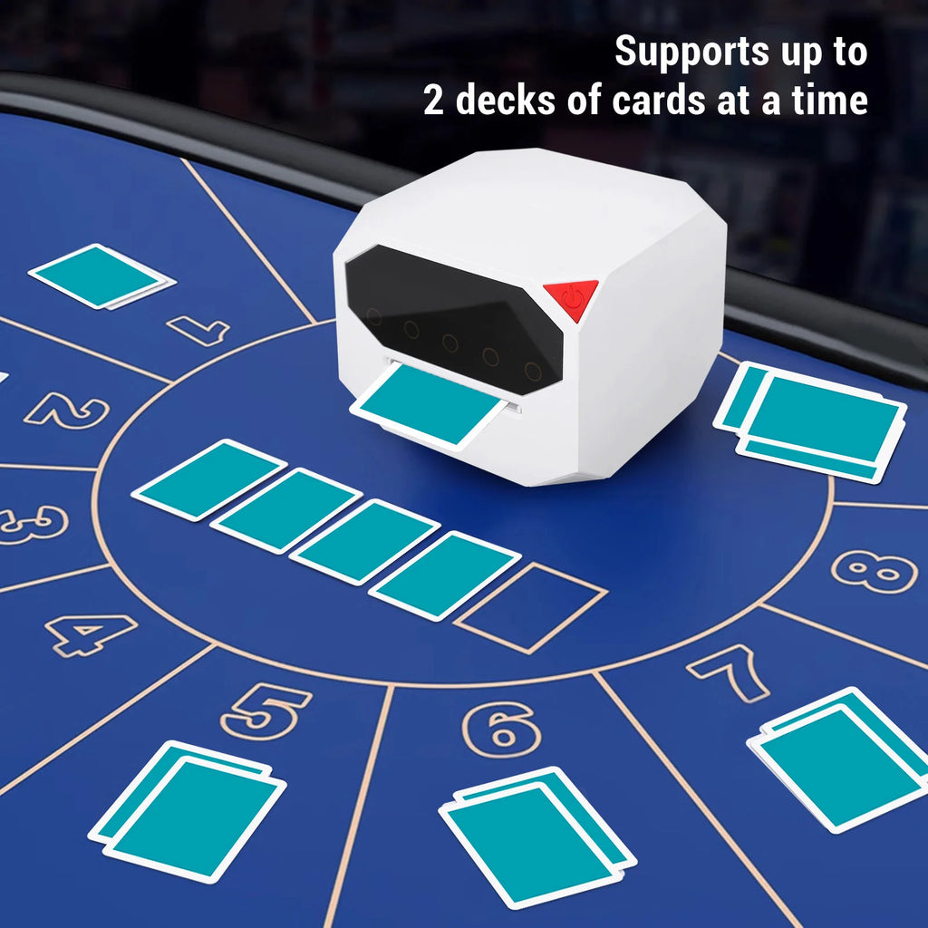 Automatic Card Shuffler Dealer Battery Operated Machine Programming
