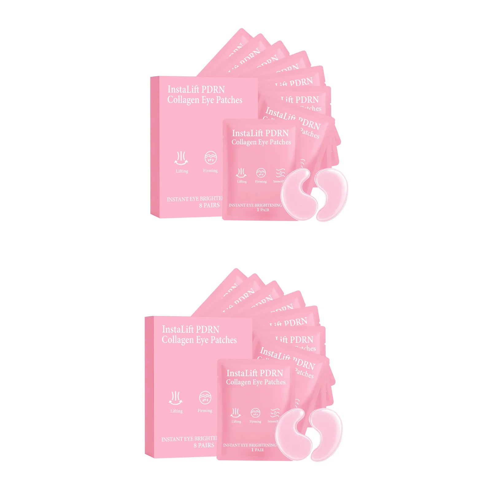PDRN Collagen Eye Patches – Dark Circles, Bags & Wrinkles Eye Patches Mask Zpaxo 16Pcs Boxed