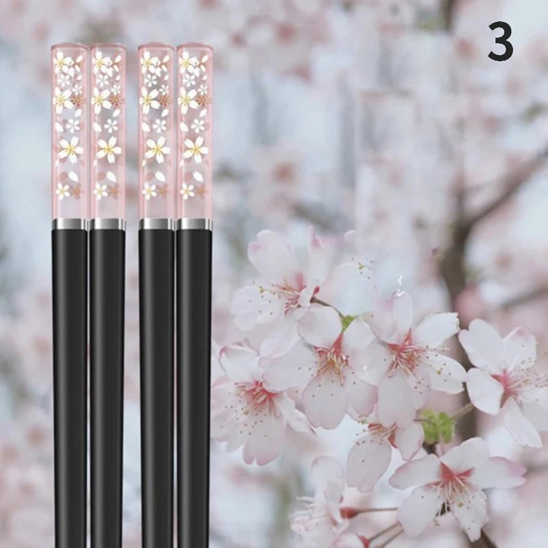 Amber Japanese Chopsticks Antibacterial Anti-slip Temperature Zpaxo 3