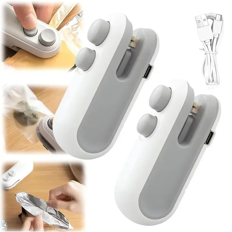 Mini Sealer 1 Sealing Cutting USB-C Rechargeable Bag Portable