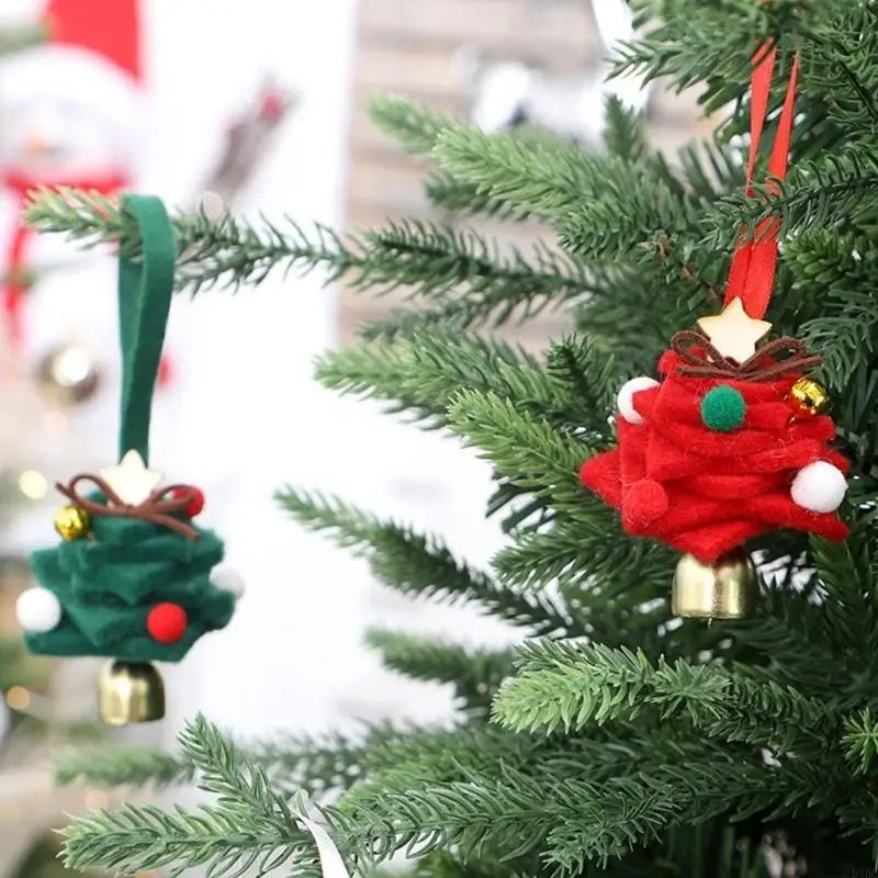 Tiny Felt Christmas Tree Ornament Miniature Hanging Decoration