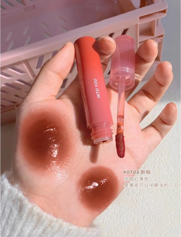 Into You One Shot Lip Tint Lip Gel 2.2G Watery Bare Color Lipgloss Intoyou Authentic Makeup Original Zpaxo