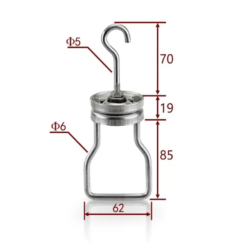 CM1PC Steel Heavy Duty Rotating Spinner Hook Painting Powder Coating Zpaxo C