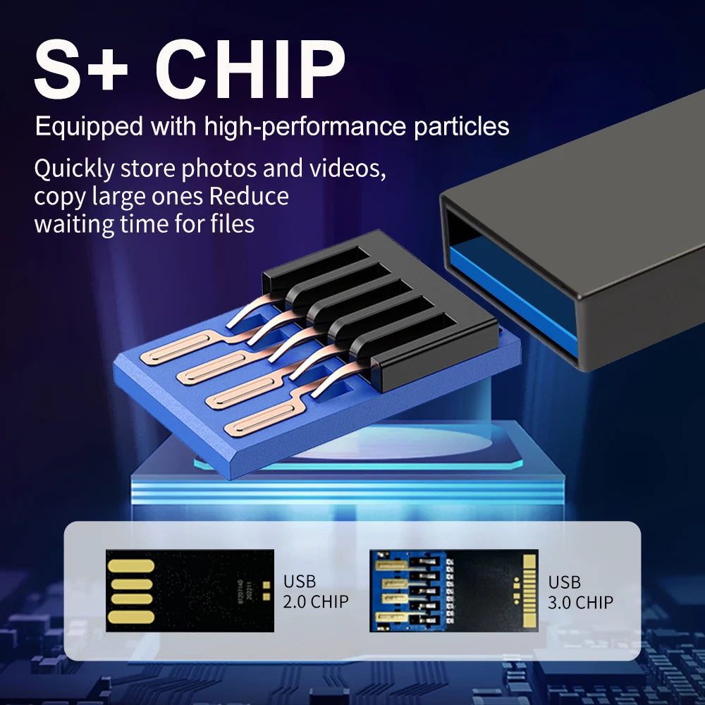 ZSUIT 10Pcs USB Drive 32GB 64GB High Speed Pen Drive 3.0 Memory Stick 128GB Waterproof Pendrive Metal USB Disk Memoria Stick DD Zpaxo