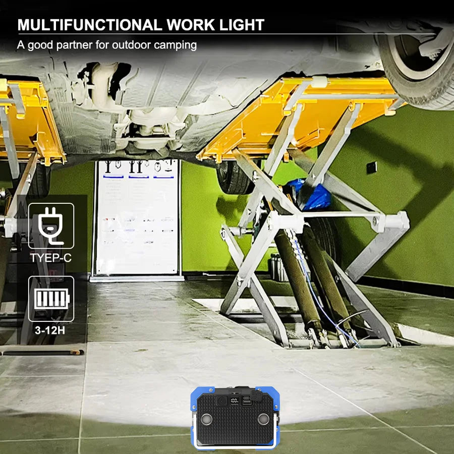 KDULIT Rechargeable LED Work Light – Magnetic Camping Lantern