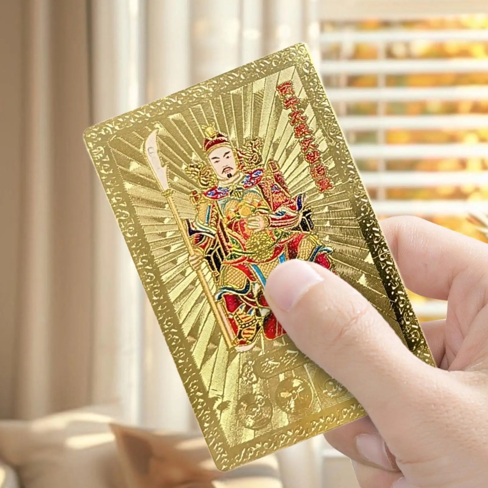 Chinese Tai Sui Horse Card Good Luck Wealth Prosperity Decoration