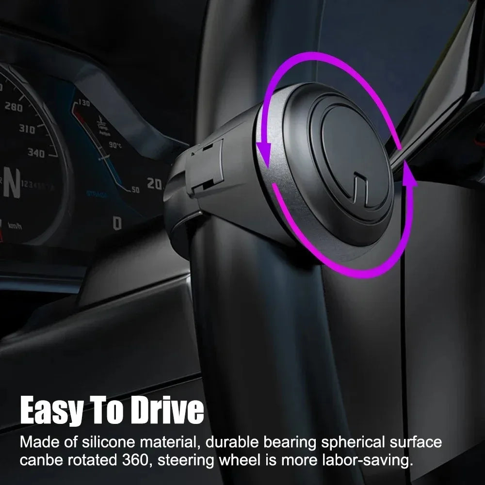 360° Steering Wheel Spinner Knob – Universal Metal Bearing Ball Steering Wheel Spinner Zpaxo