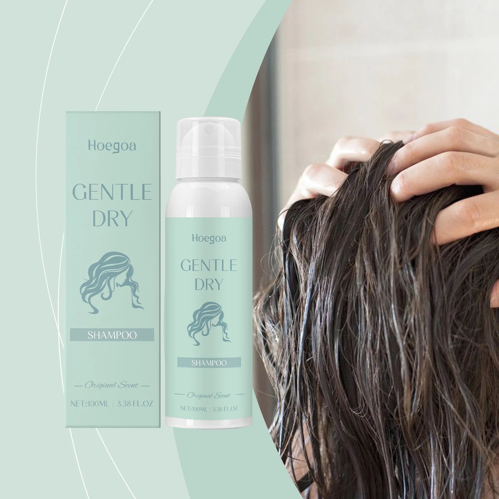 HOEGOA Dry Shampoo Spray – Oil Control & Root Volume Lift Dry Shampoo Spray Zpaxo Anti-off