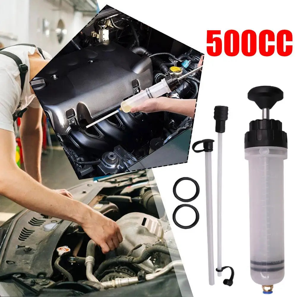 500cc Manual Car Oil Fluid Extractor Pump with Long Rubber Hose Oil Fluid Extractor Pump Zpaxo
