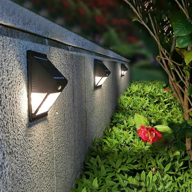 Solar Panel Outdoorlights Motion Sensor 1200mA Outdoor Waterproof Zpaxo