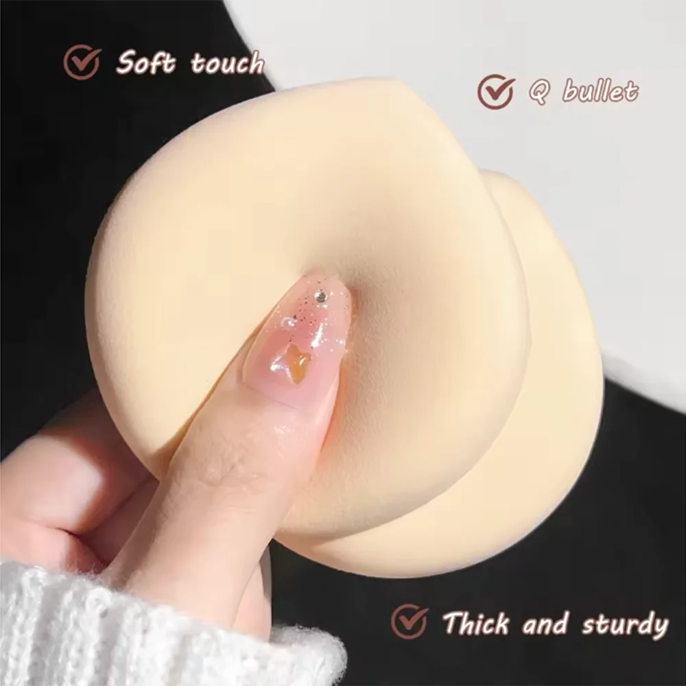 Dry and wet makeup puff sponge soft Korean style cute elastic marshmallow soft cushion makeup foundation set Zpaxo
