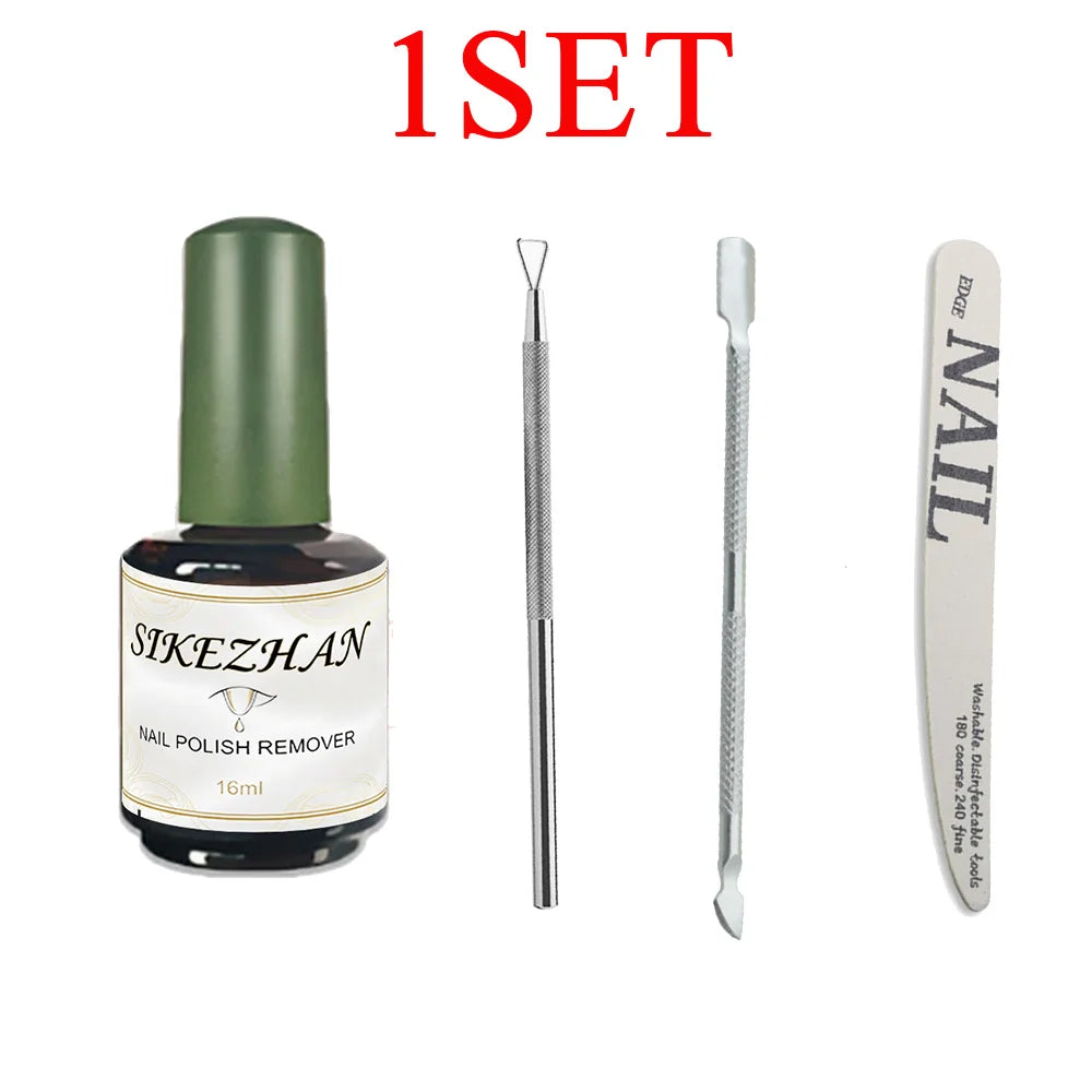A Portable Home Nail Care Set with Gentle and Quick Removal of Nail Polish Remover and Tool That Does Not Harm The Nails Zpaxo 1set