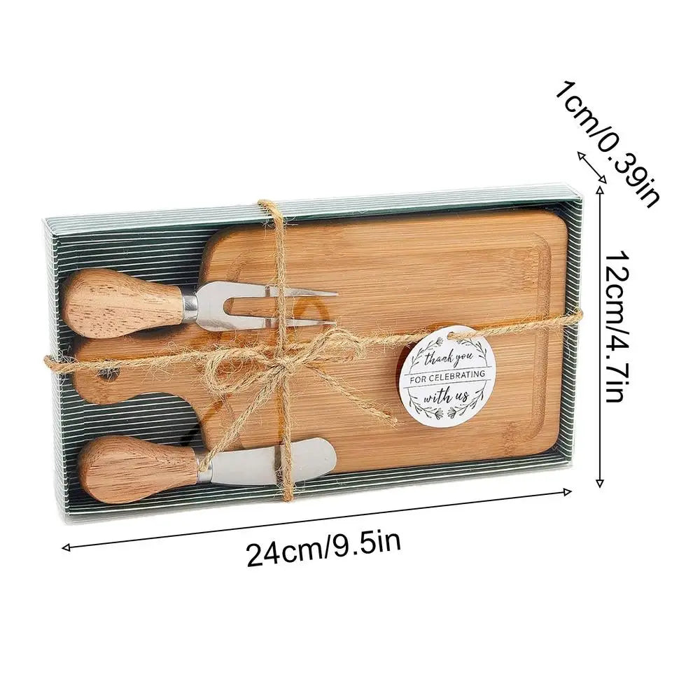 Charcuterie Board Cheese Servers Wooden Square Meat Tray Cutlery