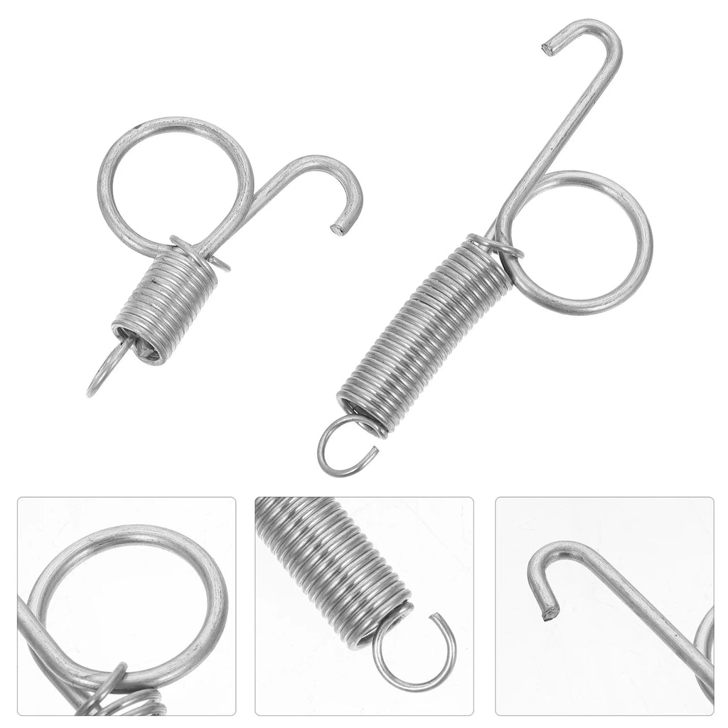 Bird Cage Door Spring Hook Rustproof Wire Lock Rabbit Chicken Parrot
