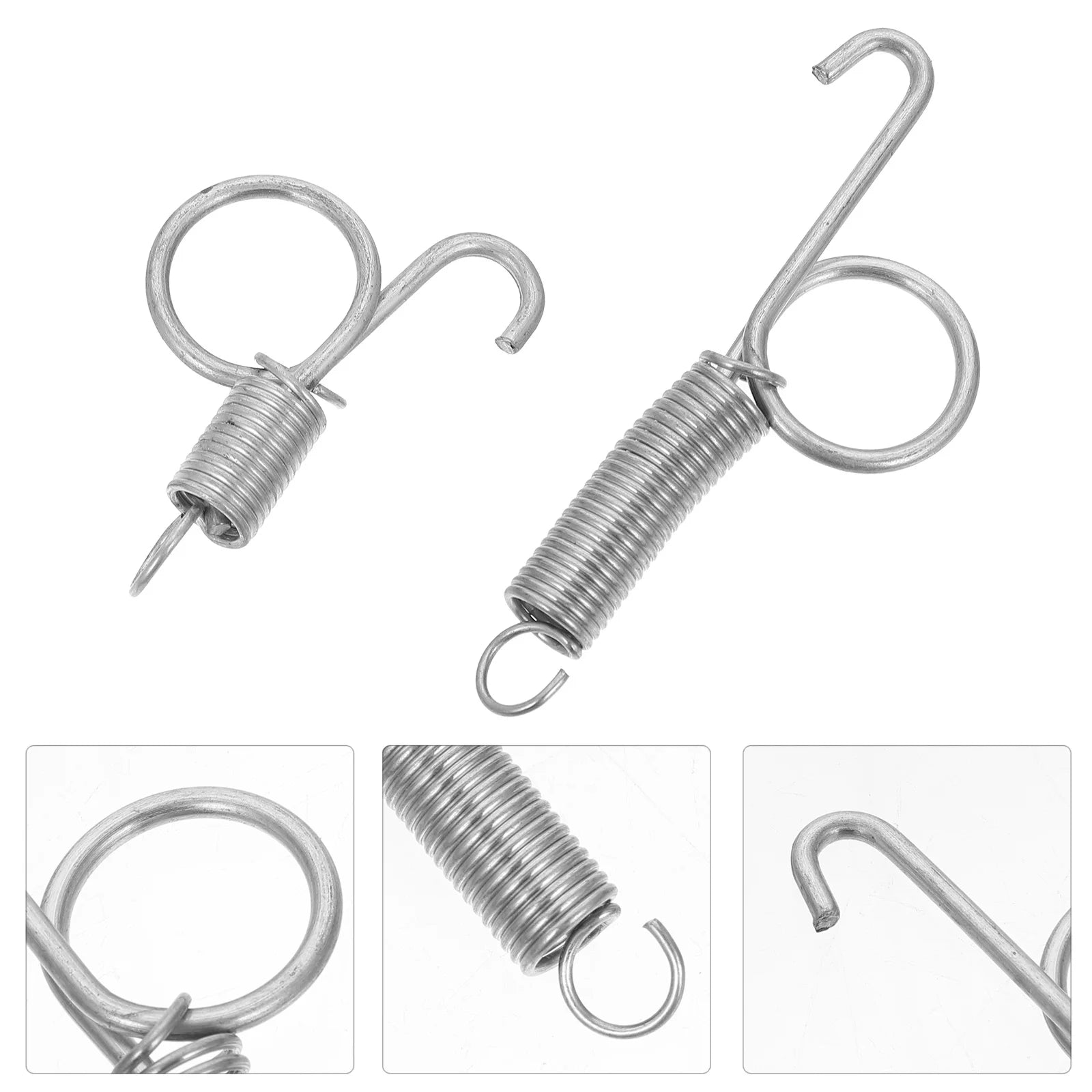 Bird Cage Door Spring Hook Rustproof Wire Lock Rabbit Chicken Parrot