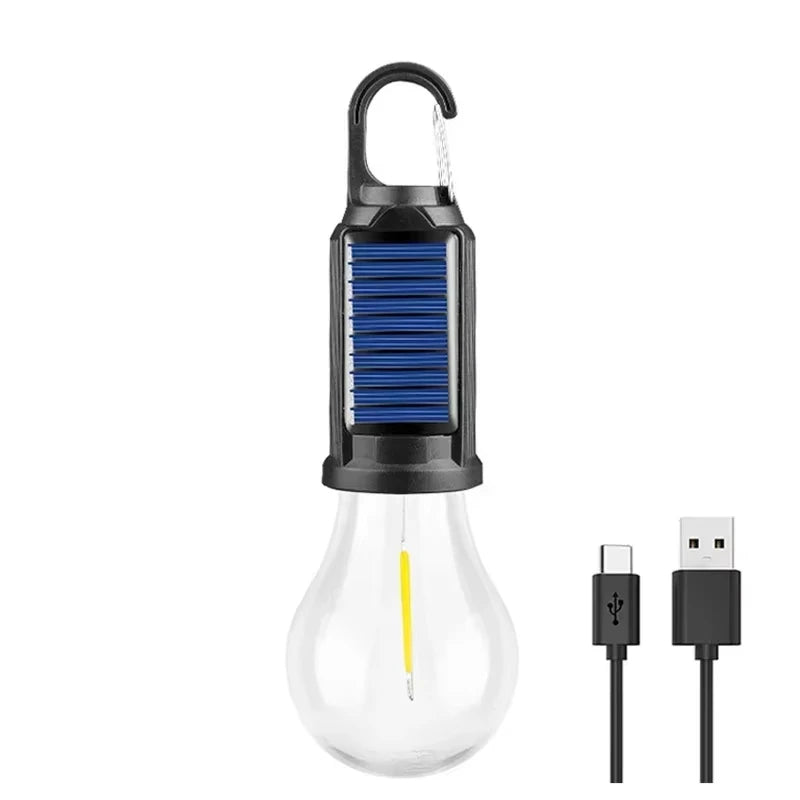 USB Camping Light 3 Lighting Mode Rechargeable Lantern Waterproof Zpaxo Solar Light A