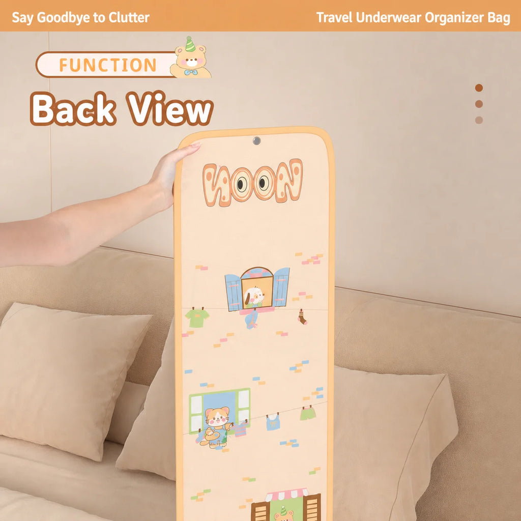 Japanese Cartoon Mesh Hanging Storage Bag | Closet Organizer Hanging Storage Bag Zpaxo