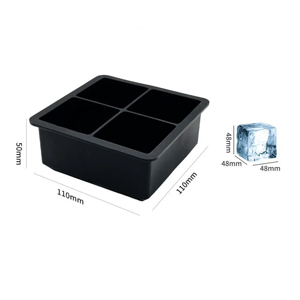 Silicone Ice Molds Trays Large Maker Shape Spheres Cubes Perfect Zpaxo Blue