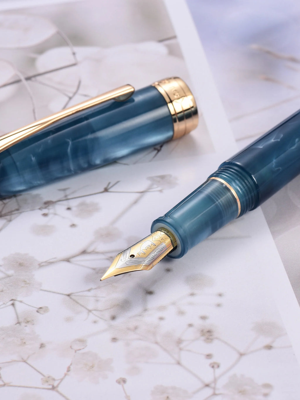 Kaigel 356 Resin Fountain Pen EF/F/M Pen Tip, Fish Shape Office Business Ink Pen, Student Graduation Season Gift Penoountain Zpaxo