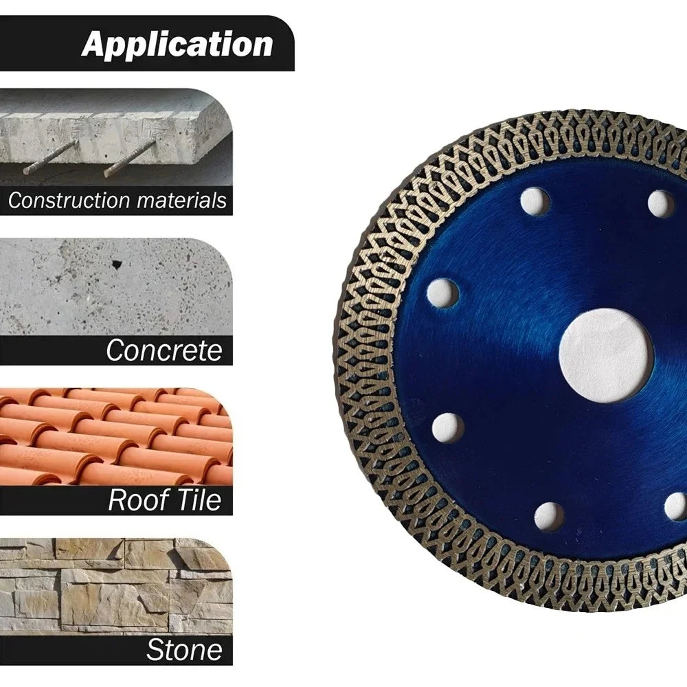 Turbo Diamond Cutting Disc 105/115/125mm – Tile, Stone & Granite Diamond Cutting Disc Zpaxo