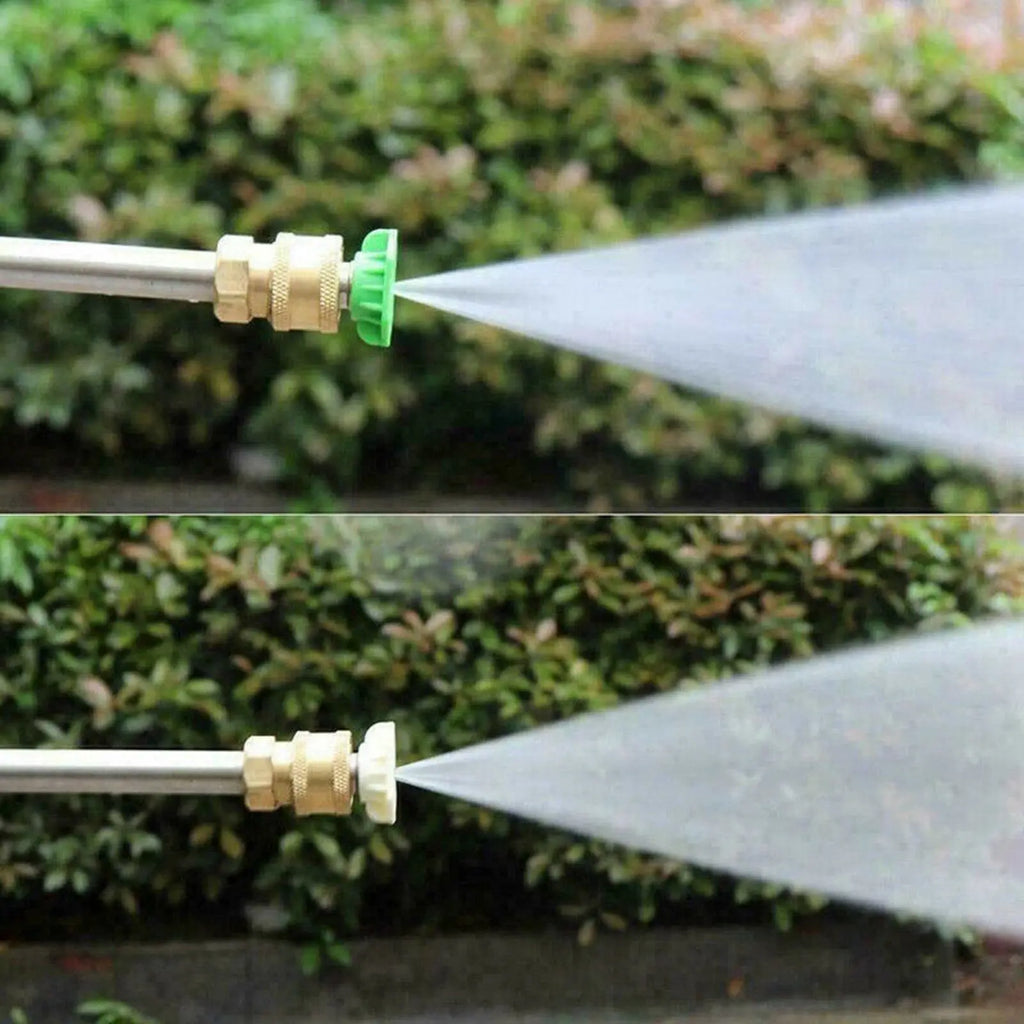 5Pcs 1/4" Quick Connect Spray Nozzle High Power Kit Pressure Washer Spray Nozzles Tips For Car Foam Lance Gun 3600 PSI 5 Colors