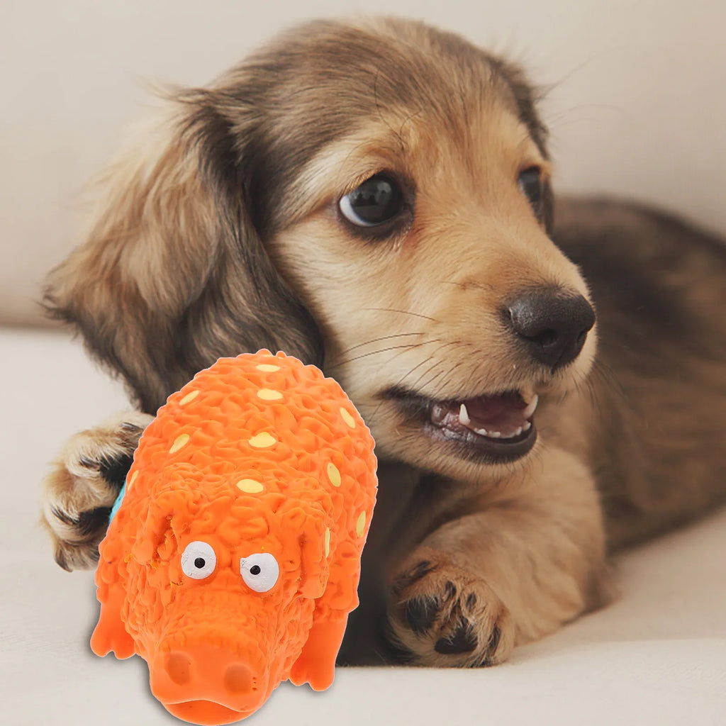 Dog Molar Squeaky Chewing Latex Interactive Plaything Puppy Chew Bite