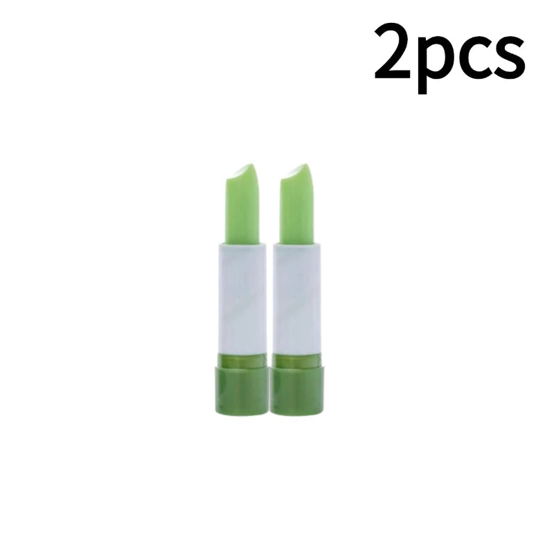 Aloe Vera Color Changing Lip Balm – Moisturizing & Nourishing Color Changing Lip Balm Zpaxo 2pcs