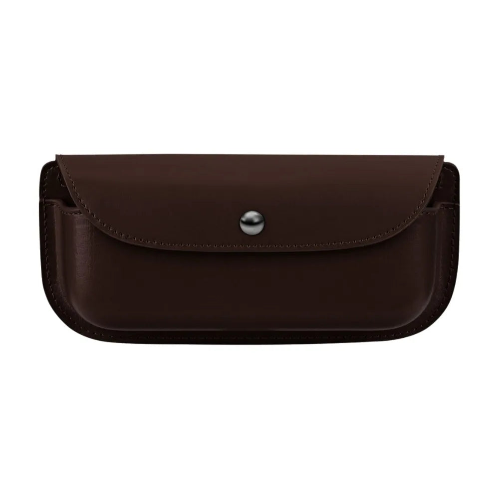 Multi-functional Car Sun Visor Organizer Easy To Install Space Saving Sunshade Storage Bag Easy Access Compact Sun Visor Pocket Zpaxo Leather Brown