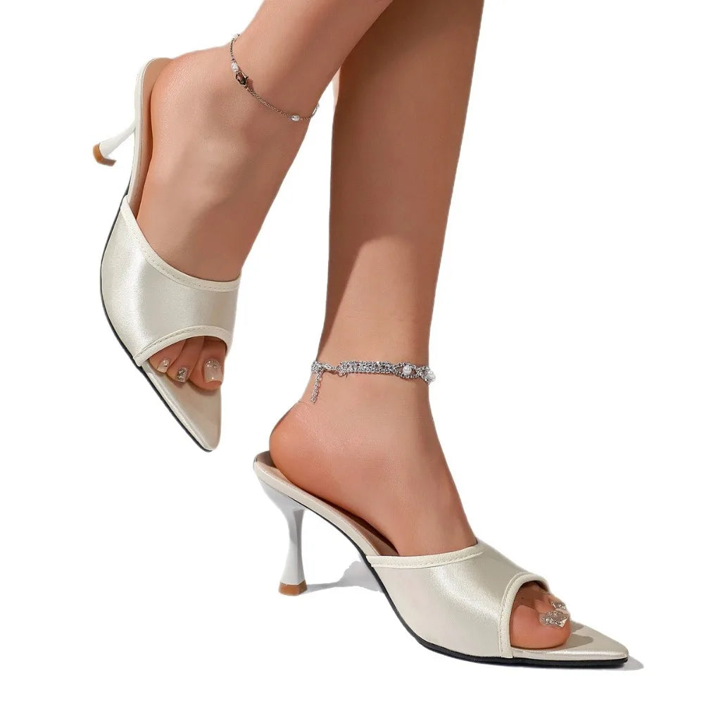 Fashion Fish Mouth Slippers Summer Comfort Dress Shoes Sexy Open Toe