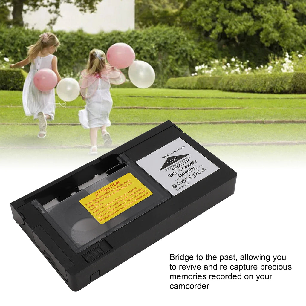 Camcorders Cassette Adapter Easy Simple Converter Battery Operated S