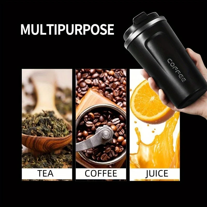 Thermos Coffee Mug 380/510ml 304 Stainless Steel Vacuum Cup Temperature Display Flask Thermal Tumbler Business Office Coffee Cup Zpaxo