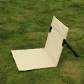 Outdoor Foldable Camping Chair Oxford Cloth Floor Garden Park Single