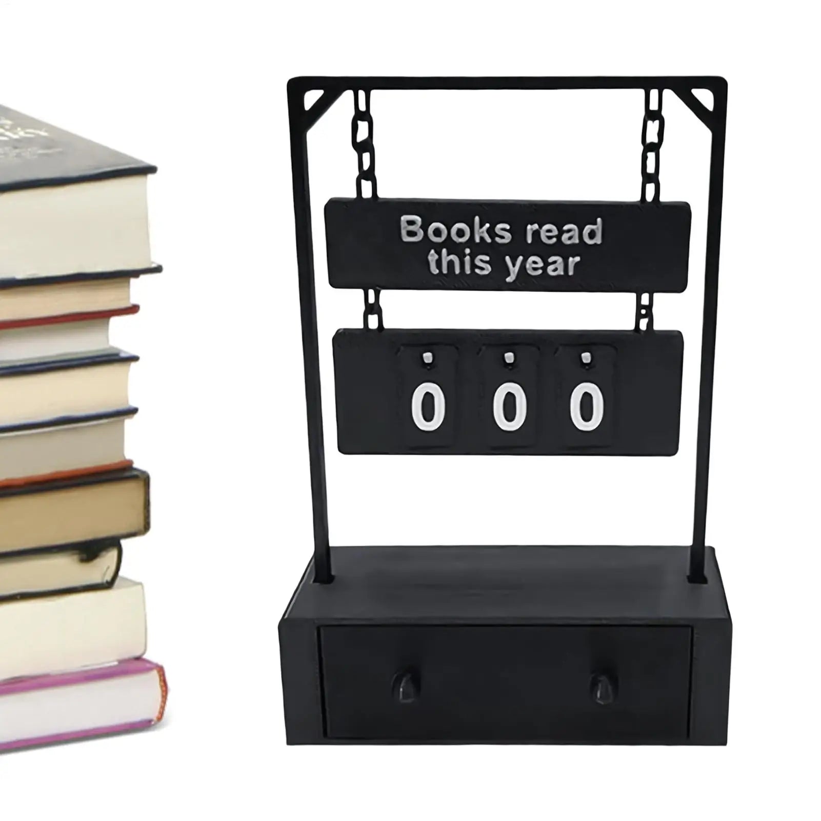 Books Read This Year Counter Goal Tracking Display Desk Sign