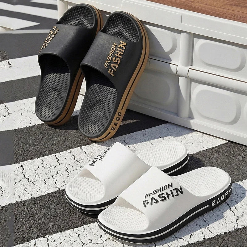 Men's Slippers Soft Thick Sole EVA Indoor Home Slides Non-slip