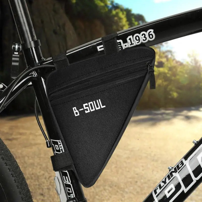 Bicycle Triangle Bag Front Tube Frame Saddle Storage Bag Waterproof Pouch Durable Bike Versatile Durable Bag Bicycle Accessories Zpaxo