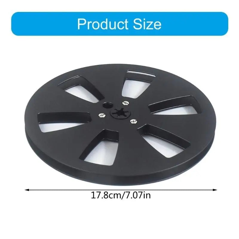 652F High Strength 7inch Recording Reel with 6 Holes for Reel to Reel Tape Recorders Zpaxo