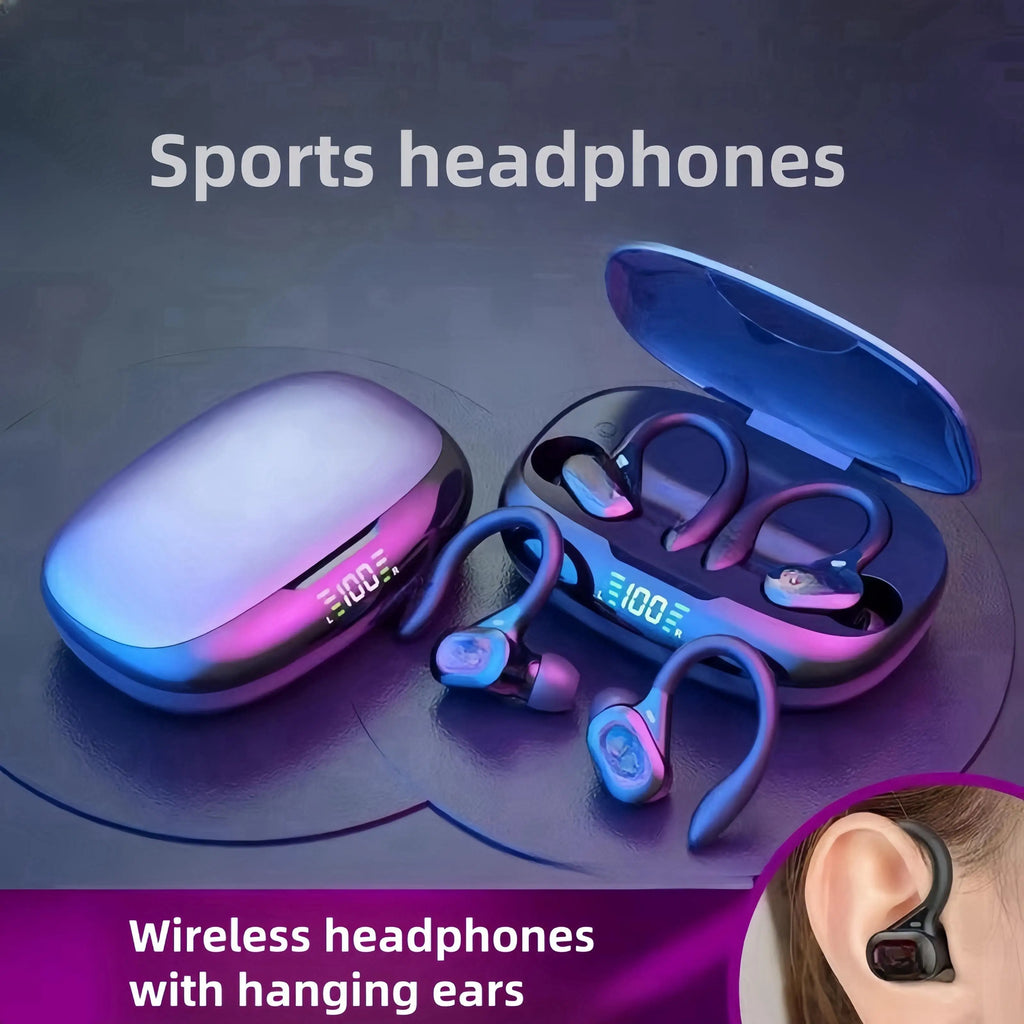 SP16 Over Ear Bluetooth Earphones Long Battery Life Digital Display