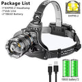 ESMARTER 2300LM Rechargeable LED Headlamp – Zoom & Waterproof