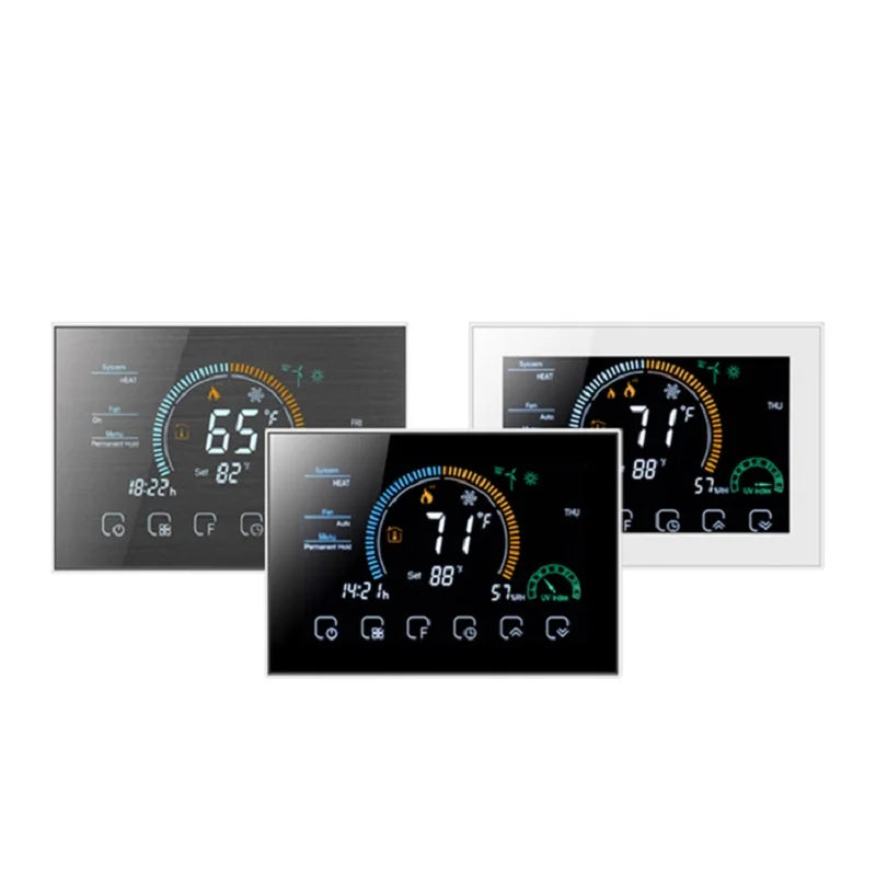 Wifi 3H2C Heat Pump Controller System Thermostat Touch Digital Programming Air Conditioning Smart Life Tuya Alexa Google Home Zpaxo